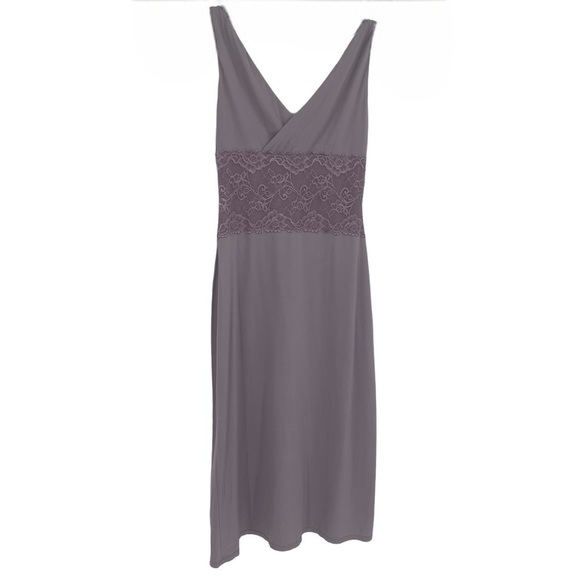 Soma Women’s Lavender Gown/slip Dress lace Surplice Size 0 Sleeveless Purple - Picture 1 of 9